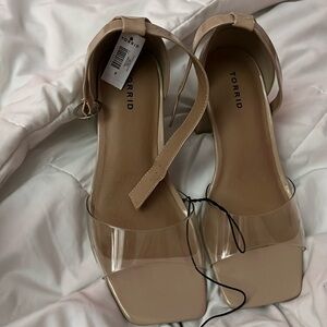New wide fit nude torrid heels